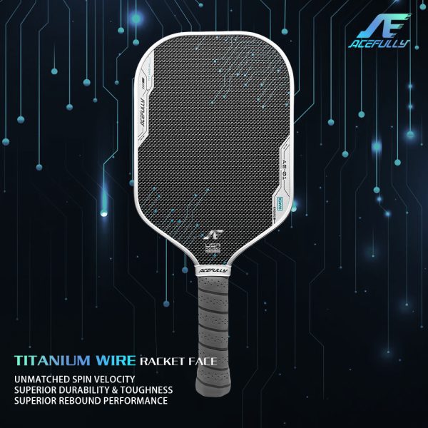 MPP Microcellular Foam Core & Gray Titanium surface pickleball paddle