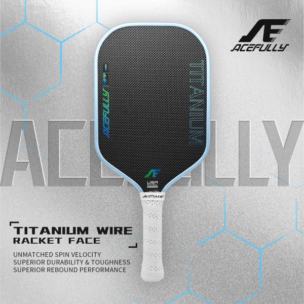 MPP Microcellular Foam Core & Blue Titanium surface pickleball paddle